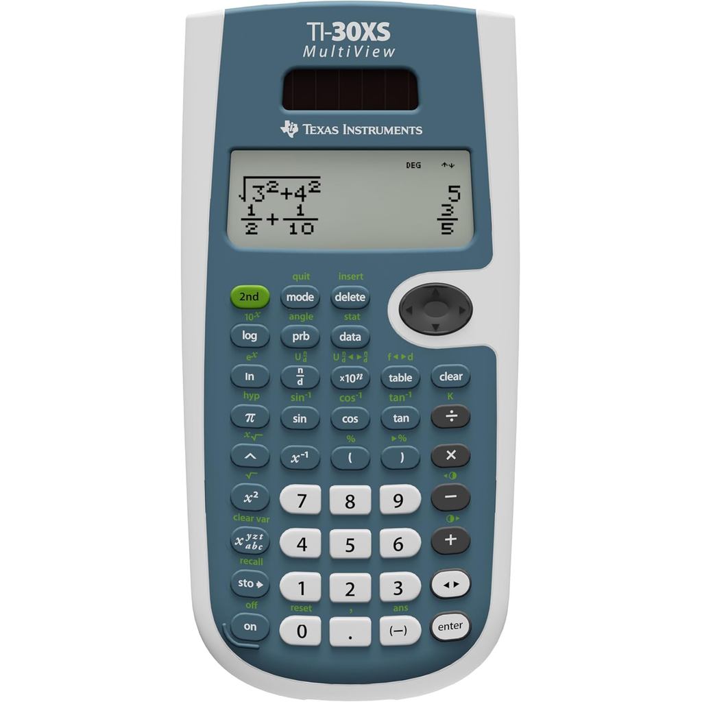 Texas Instruments TI-30XS เครื่องคิดเลขวิทยาศาสตร์หลายมุมมอง