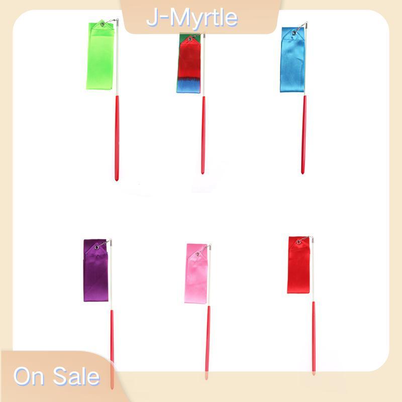 J-Myrtle Gym Dance Ribbon ยิมนาสติกศิลปะบัลเล่ต์ Streamer Twirling Rod กีฬากลางแจ้ง 2M Nice