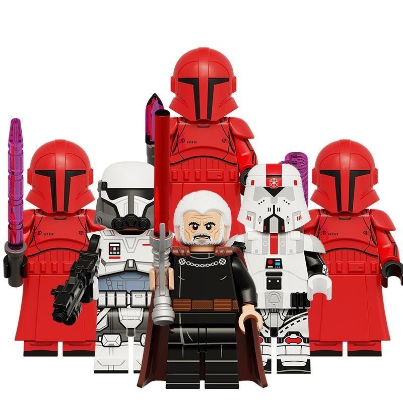 เหมาะสําหรับ Star Wars KDL836 ของเล่น Imperial Near Guard Stormtrooper นับ Dooku Building Block Mini