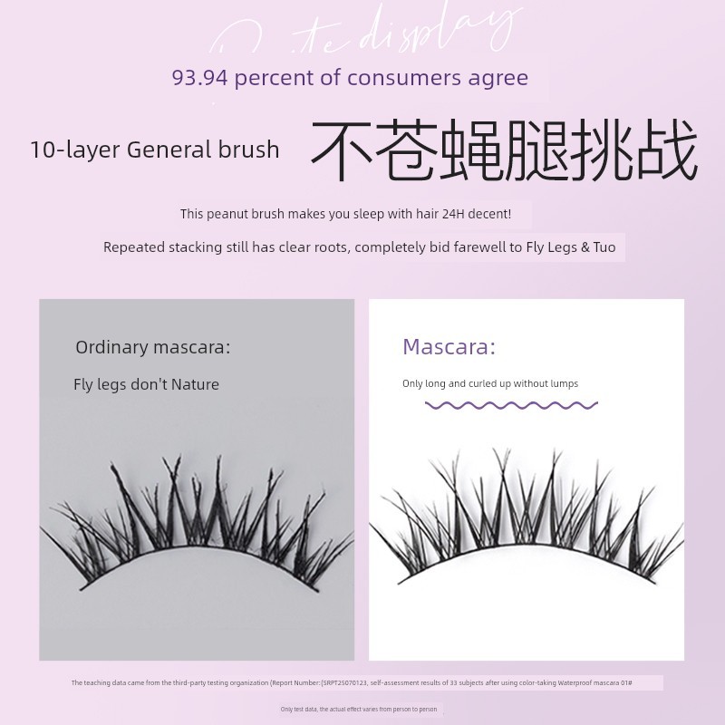 มาสคาร่า มาสคาร่าใส ZEESEA Nourishing Color Holding Makeup มาสคาร่ากันน้ํายาวหญิงกันน้ําดัดผมยาว Non