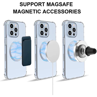 เอ็มแอนด์เค | แผ่นแม่เหล็กซิลิโคนเหลวบางเฉียบ MagSafe อุปกรณ์เสริมแม่เหล็กชาร์จไร้สาย Universal Easy-to-Stick