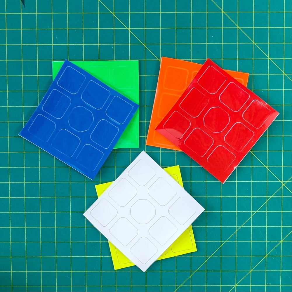 สติกเกอร ์ เดิมสําหรับ 3x3 Speed Cube 6 สี Cube สติกเกอร ์ สําหรับ 3x3x3 Magic Cube
