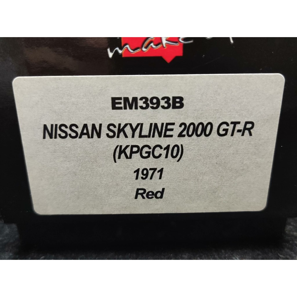 Make up Nissan Skyline 2,000 GTR KPGC10 สีแดง 1/43 Nissan Skyline 2,000 GT-R KPGC10 ซื้อไม่มีข้อบกพร