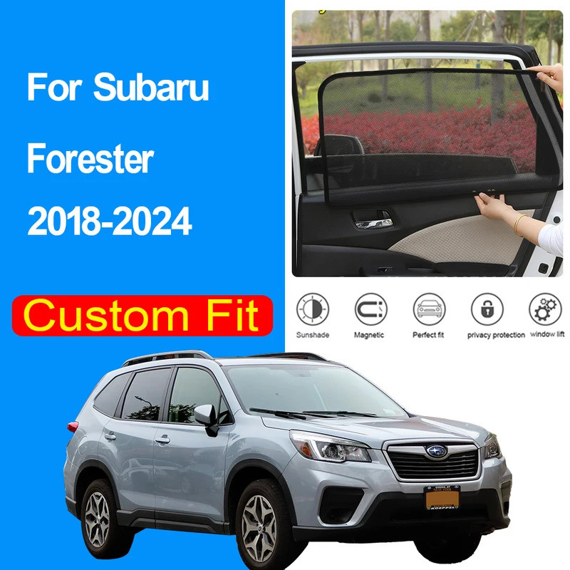 สําหรับ Subaru Forester SK 2018-2024 รถหน้าต่าง SunShade UV Protection Auto Curtain Sun Shade Visor สุทธิตาข่าย