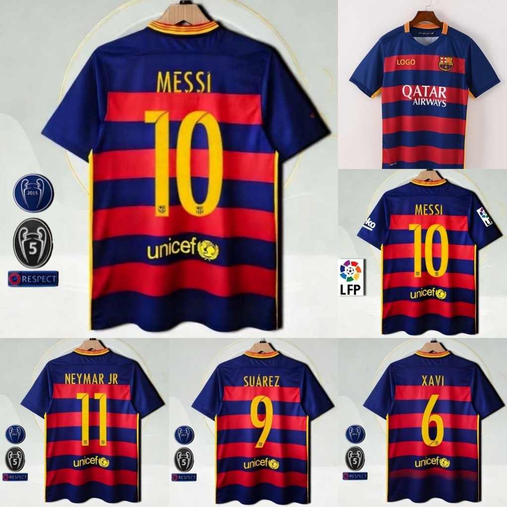 Retro Edition2015/16 Barcelona Home เสื้อฟุตบอล S-2XL