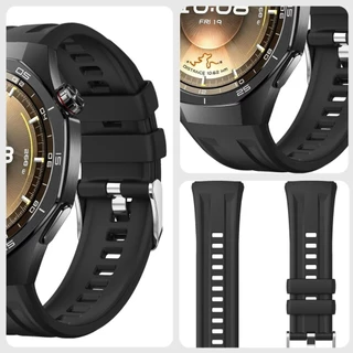 No Gap Strap สําหรับ Huawei Watch GT 6 Pro 46 มม.สร้อยข้อมือซิลิโคนอ่อนนุ่มสําหรับ Huawei GT6 Pro อุปกรณ์เสริมทดแทน