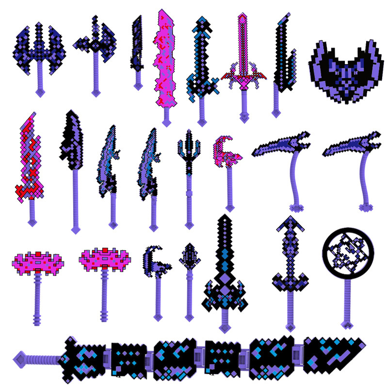 lego minecraft minecraft Lego Minecraft ครบชุด Minifigure Weapon Pack Annoying Villager ดาบเพชรเหมาะ