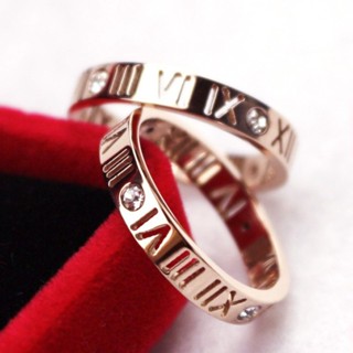แหวนเหล็กไทเทเนียมสำหรับคู่รัก ดีไซน์หรูหราและเรียบง่าย มีเพ…
