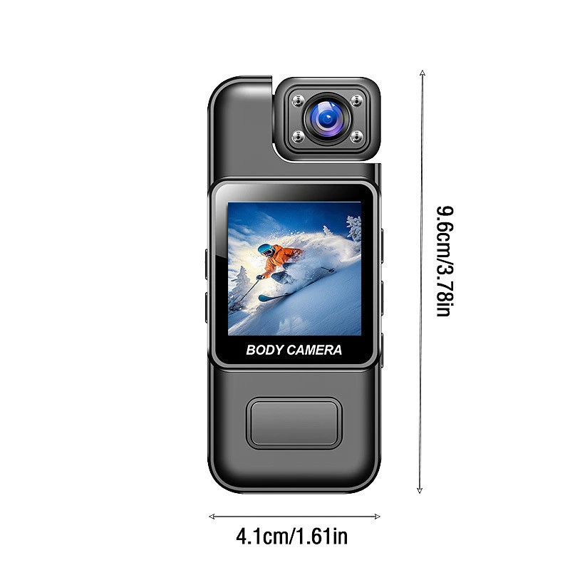 4K Full HD WiFi Mini กล้องบันทึกวิดีโอดิจิตอลแบบพกพาตํารวจ Body Cam อินฟราเรด Night Vision กีฬา DV จักรยานขนาดเล็กกล้องวิดีโอ thumbnail 10