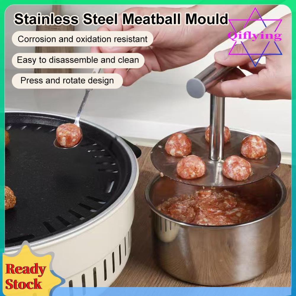Meatball Shaper เครื่องทําลูกชิ้นสแตนเลส Mince Ball Shaper ลูกชิ้นทําเครื่องมือครัวเครื่องมือ