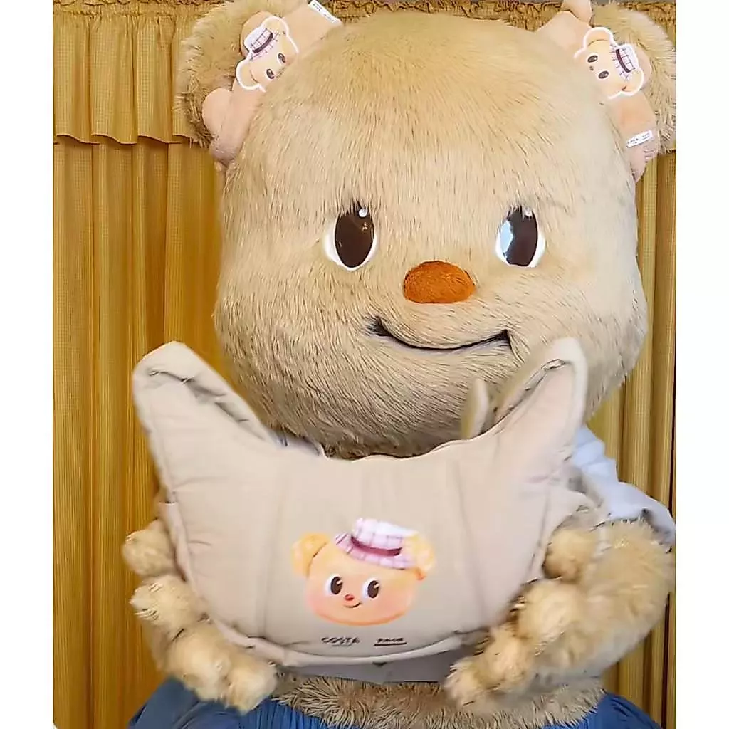 กระเป๋าทรงเกี๊ยวลายหมีสุดคิวท์ กระเป๋าผ้าใส่ของ จุของได้เยอะ พกพาสะดวก
