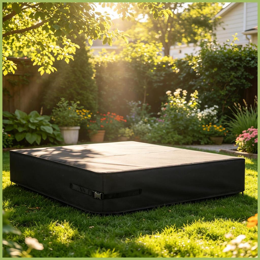 Sandbox Cover กันน้ําสแควร์กันน้ําขนาดใหญ่ Heavy Duty ป้องกันกลางแจ้ง Sandbox สําหรับลานกลางแจ้ง yun