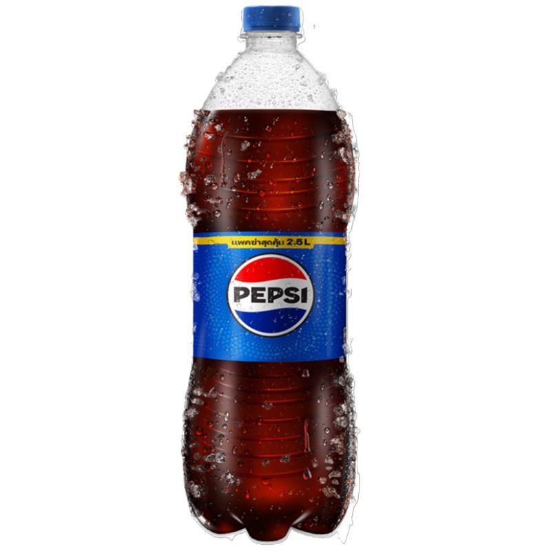 เป๊ปซี่ขวด 2.5ลิตร Pepsi 2.5ltr. [หมายเลขบาร์โค้ด 8858998586516] สินค้าคุณภาพดีคัดสรรเพื่อคุณ
