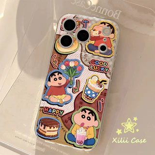 เคสฤดูร้อนใหม่ ลายชินจัง+สร้อยข้อมือ OPPO A6 A5i A5 A38 A3 X pro A60 A18 A78 A77 F31 A57 A7 A55 A15 A16 A79 A98 A78 A15