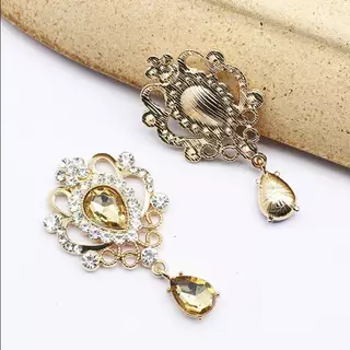 [H&S] 32*60 มม.สําหรับเย็บปักถักร้อย Rhinestone ปุ่มผม Manualidades อุปกรณ์เสริม Diy Flat ba เข็มกลัดเครื่องประดับอุปกรณ์เสริม {th}