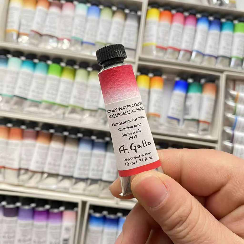 อิตาลี Agallo Artist สีน้ําสีเดี่ยวอุปกรณ์เสริม AG Artist Handmade สีน้ําสี Tubular เดี่ยว