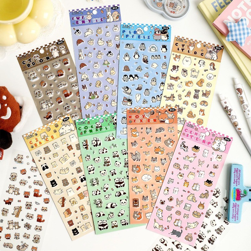 การ์ตูนการ์ตูนสติกเกอร์ DIY คู่มือโทรศัพท์มือถือถ้วยน้ําสติกเกอร์ตกแต่ง Hand-Made วัสดุเด็กของขวัญรางวัล