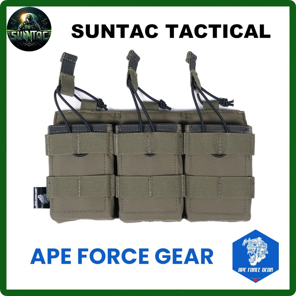 APE FORCE GEAR M4 3-MAG POUCH RANGER SHORT[AFG-P071]