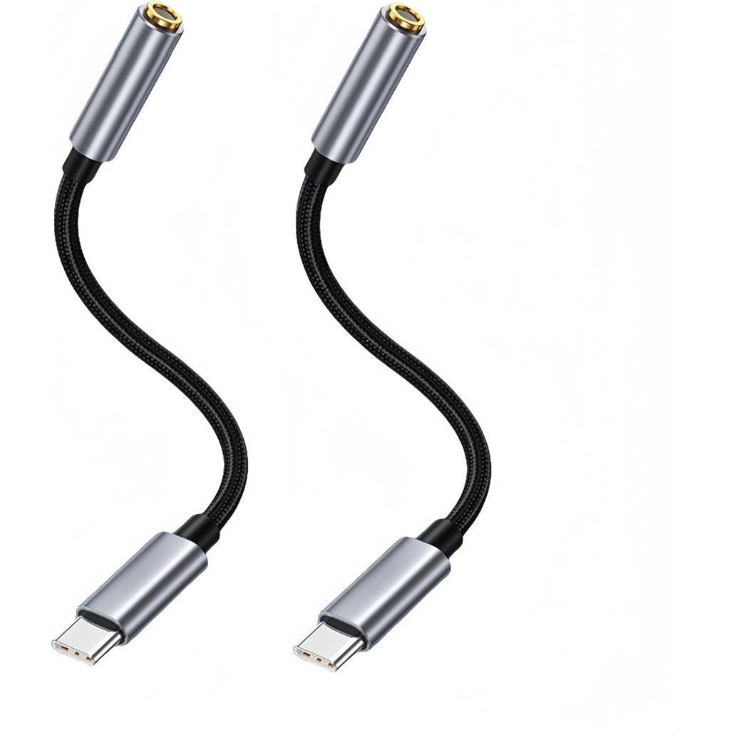 อะแดปเตอร์แจ็คหูฟัง USB C ถึง 3.5 มม.สําหรับ Fire Max 11, Microsoft Surface Pro 9, iPad 10th Generat