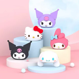 ZZ HOME01 Sanrio กระเป๋าสะพายไหล่ ซิลิโคน ลาย Hello Kitty Kuromi My Melody Labubu ใส่เหรียญได้ ของเล่นสําหรับเด็ก