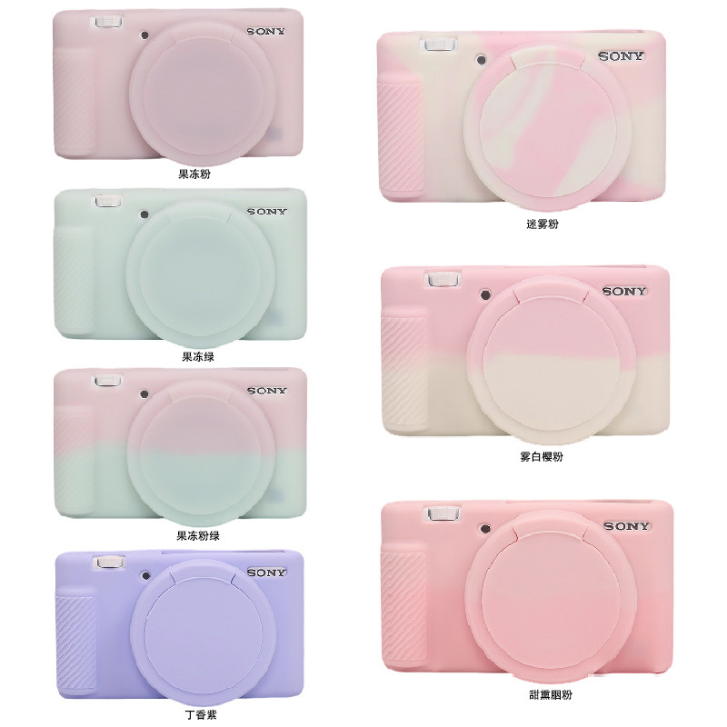 เหมาะสําหรับกล้องดิจิตอล Sony zv1f ZV-1M2 ZV-E10M2 ZV1 ZVE10 เคสซิลิโคนกระเป๋ากล้อง