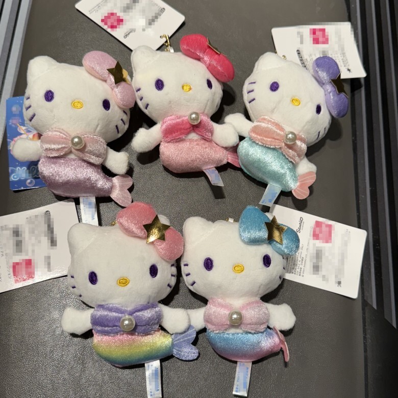 KT Cat Cover 50th Anniversary Gradient Color Mermaid Gift Cat Bag Charm#7. 3อัลเมา #