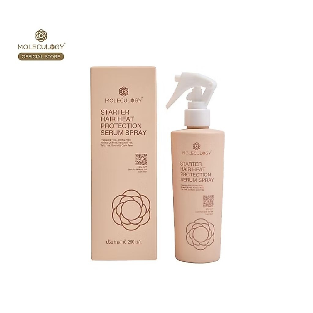 MOLECULOGY STARTER HAIR HEAT PROTECTION SERUM SPRAY.สเปรย์ผมสูตรพิเศษ โมเลกุลโลจี้