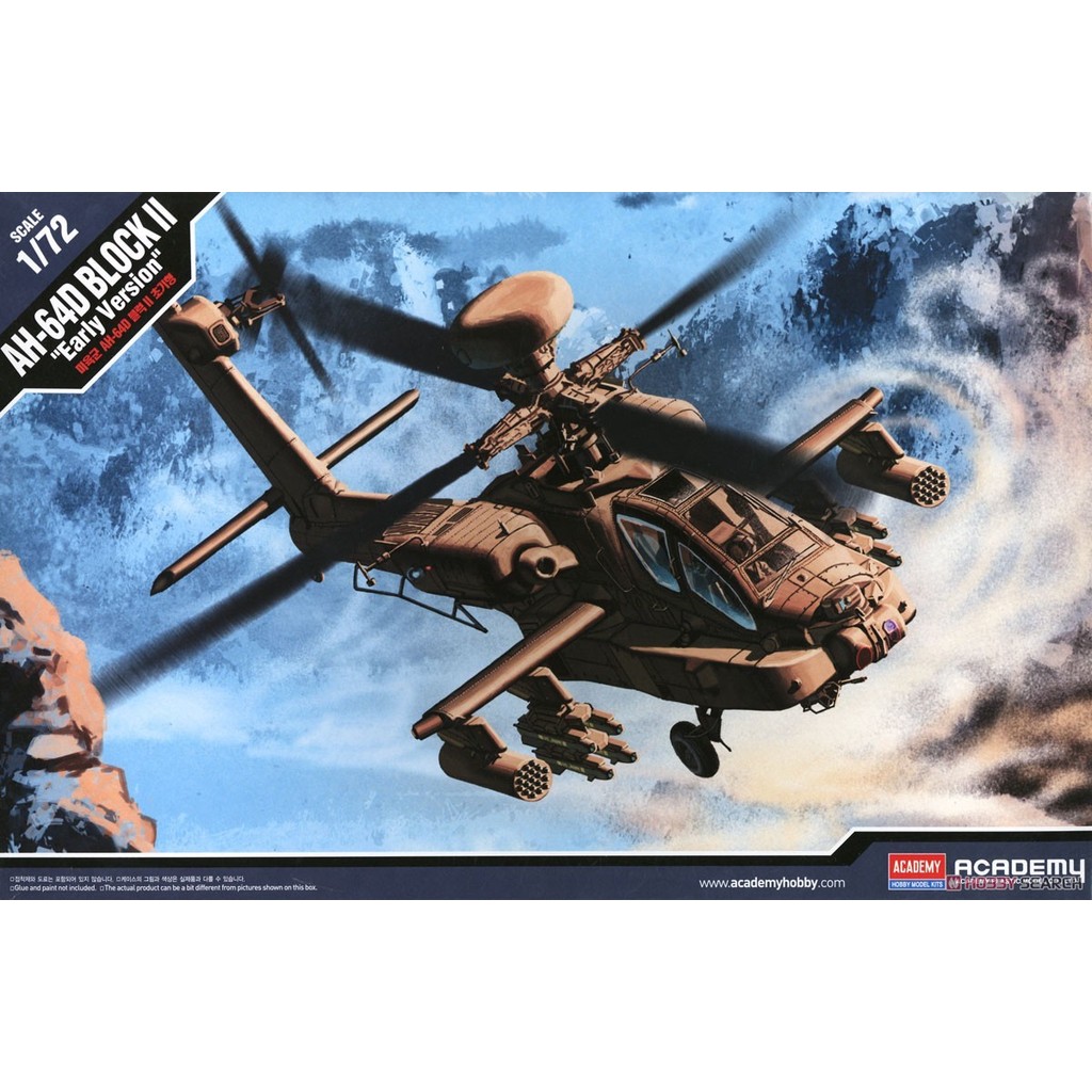 Academy 12514 1/72 AH-64D Block II รุ่นEarly (รุ่นพลาสติก)