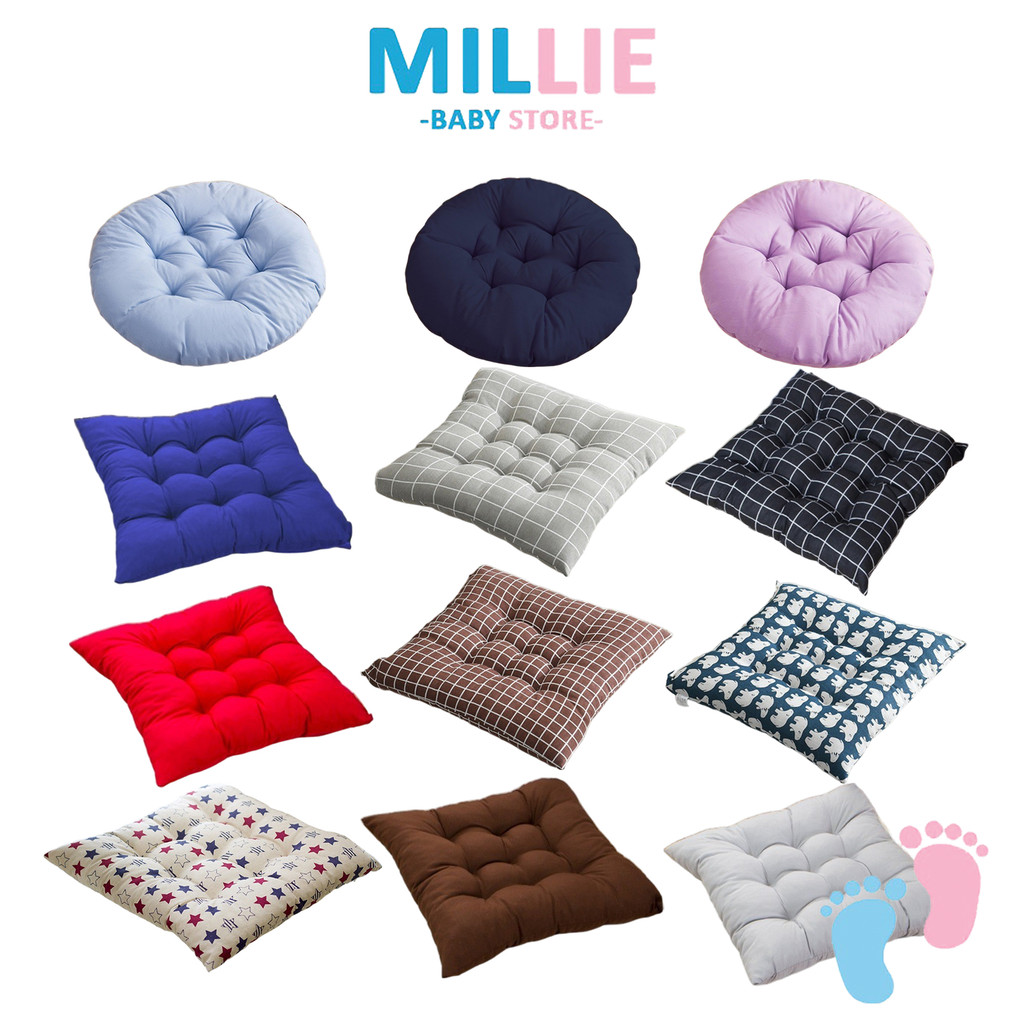 MILLIE Bantal Duduk เบาะผ้าฝ้ายนุ่มเก้าอี้เบาะรองนั่งเด็กทารกผู้ใหญ่โซฟา Office Home Comfort นั่งสนั