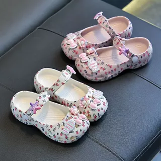 Girl Beach Sandals Fashion Stundent Summer Lightweight Classic Ballet Clog Size 24-35