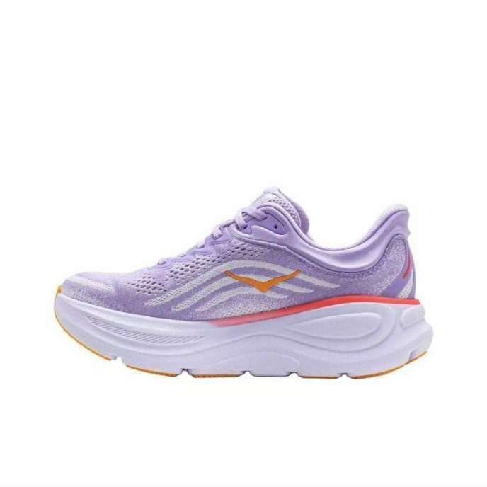 HOKA Bondi 9 Men Women Shock Absorbing Road Running Shoes.Lace Shoe Box, Ready Stock, จัดส่งฟรี Q0F4