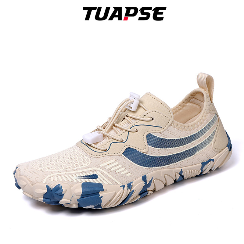 TUAPSE แฟชั่นฤดูร้อนคู่รองเท้าน้ําระบายอากาศด้านบนยืดหยุ่น Outsole ชายหาดวิ่ง Plus ขนาด 38-47