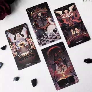 ดาวส่องสว่าง Night Oracle การ์ด 78 ไพ่ทาโรต์ Divination Edition FortuneTelling Deck Borad เล่นเกม Tarot Deck