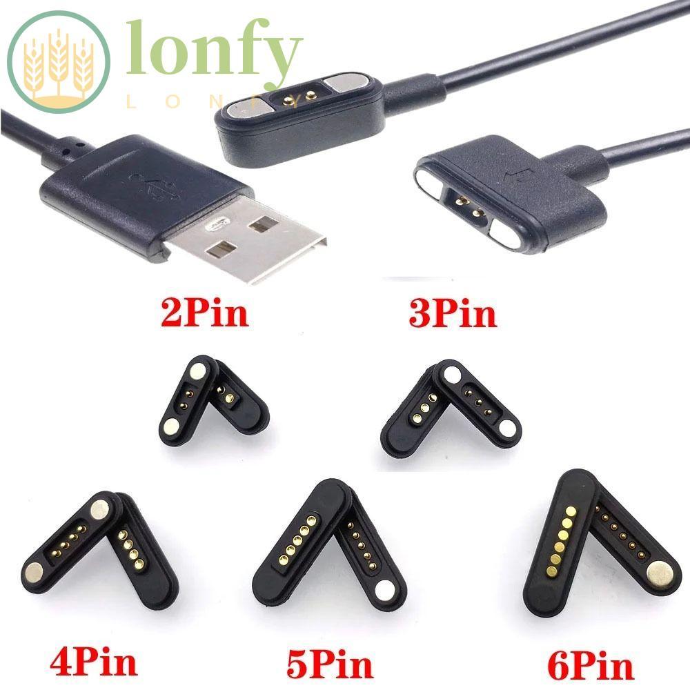 LONFY Pogopin Magnetic Connector, 2Pin 3Pin 4Pin 5Pin กันน้ํา DC Magnetic Pogo Pin Connector, 2A Hig
