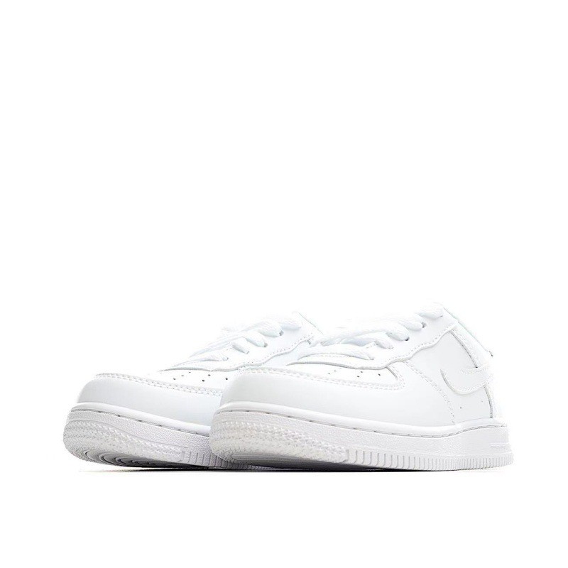 แอร์ฟอร์ซ เบอร์ 1 AF1 เด็ก AIR Low-Top All-Match รองเท้าสีขาวผู้ชายผู้หญิงสบายๆ Breathable กีฬารองเท