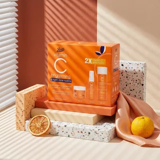 Boots Vitamin C Brightening Night-Time Routine บู๊ทส์ วิตามิน ซี ไบรท์เทนนิ่ง ไนท์-ไทม์ รูทีน