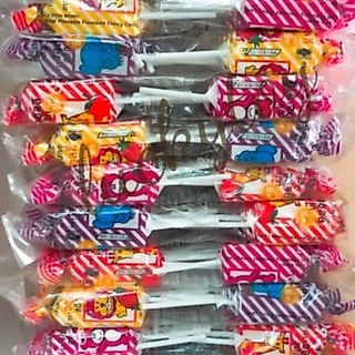 จอลลี่สติ๊กjolly stick ห่อ24ชิ้น กลิ่นผลไม้ มีด้ามจับๆ