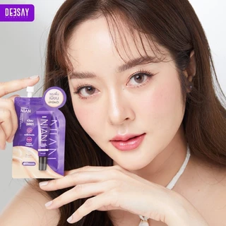 (1ซอง) รองพื้นไดฟุกุซอง DEESAY รองพื้นเนียน รองพื้นซอง Nian Liquid Primer & Foundation Spf30 pa+++ ปกปิด คุมมัน กันน้ำ