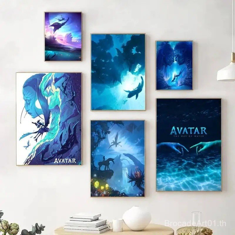 3D ภาพยนตร์ Cool ฟิล์ม A-AvataR โปสเตอร์กาวกันน้ําเหมาะสําหรับห้องนั่งเล่นห้องนอนตกแต่งบาร์ TWSY
