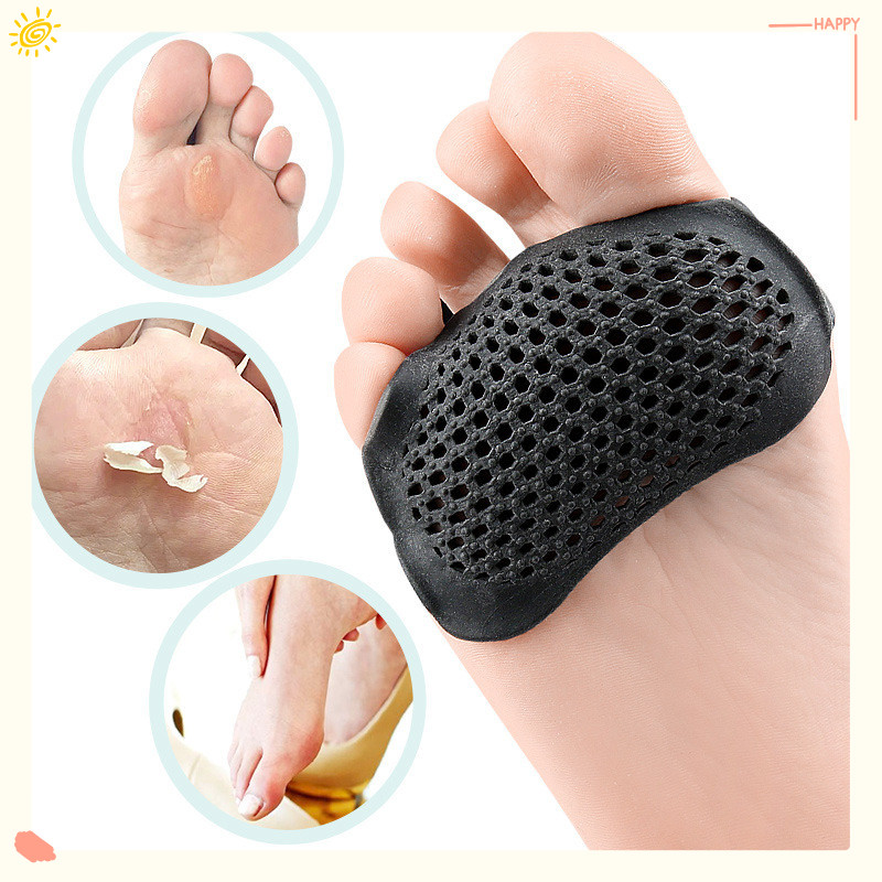 1 คู่ซิลิโคน Metatarsal Pads Toe Separator Orthotic Insoles Forefoot เบาะนวด Pad ปวดเท้าบรรเทา Hallux Valgus Foot Care เครื่องมือ