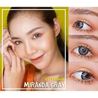 คอนแทคเลนส์ รุ่น Miranda สีเทา/ตาล Gray/Brown มีค่าสายตา (0.00)-(-6.00)