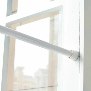 ราวผ้าม่าน ไม้เท้ายืดหดปรับระดับได้ราวม่านอาบน้ำรางหน้าต่างแขวน Tension Rod Curtain Shower Adjustable Rod Spring