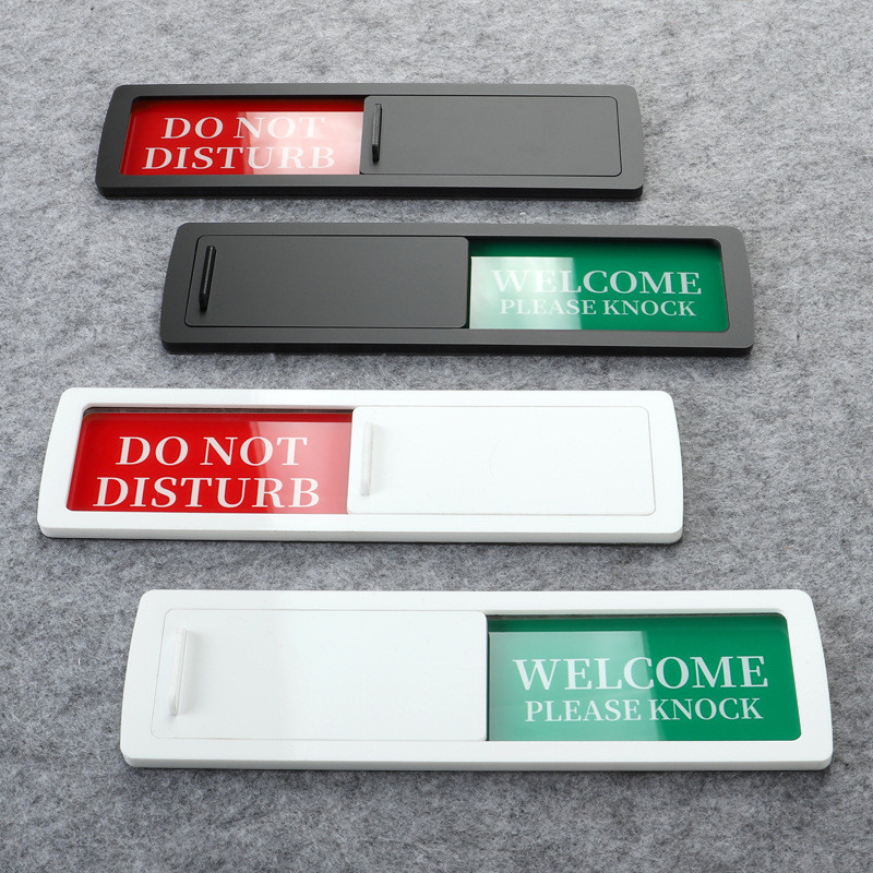 Cross-Mirror Accounting Room State เลื่อนแม่เหล็ก Signboard อย่ารบกวนเครื่องล้างจานแม่เหล็ก CJ3S