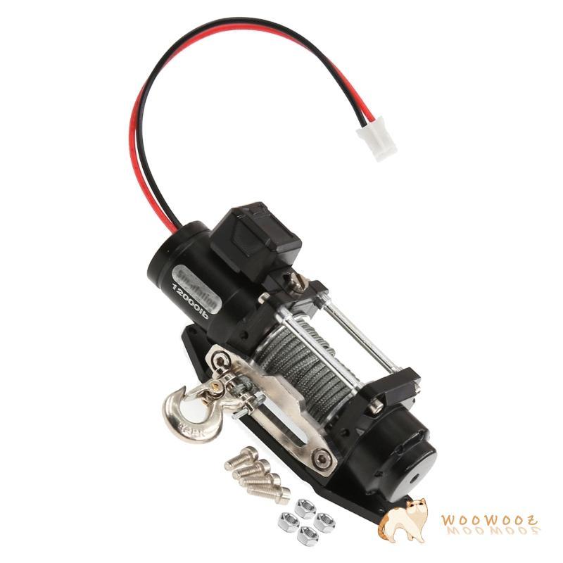 Heavy Duty Metal Electric Winch Remote Control Save Winch for 1/10 1/8 Scale