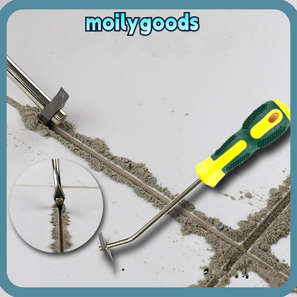 MOILYHD Tiles Gap Cleaner, เครื่องมือก่อสร้างเหล็กทังสเตน น้ํายายาแนวกระเบื้อง, เครื่องมือทําความสะอ
