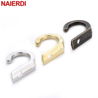Naierdi 10 ชิ้น ตะขอโบราณ โลหะผสมสังกะสี ตะขอแขวนผนัง ขนาดเล็ก สีบรอนซ์ สําหรับกล่องเครื่องประดับไม้ เฟอร์นิเจอร์ ฮาร์ดแวร์