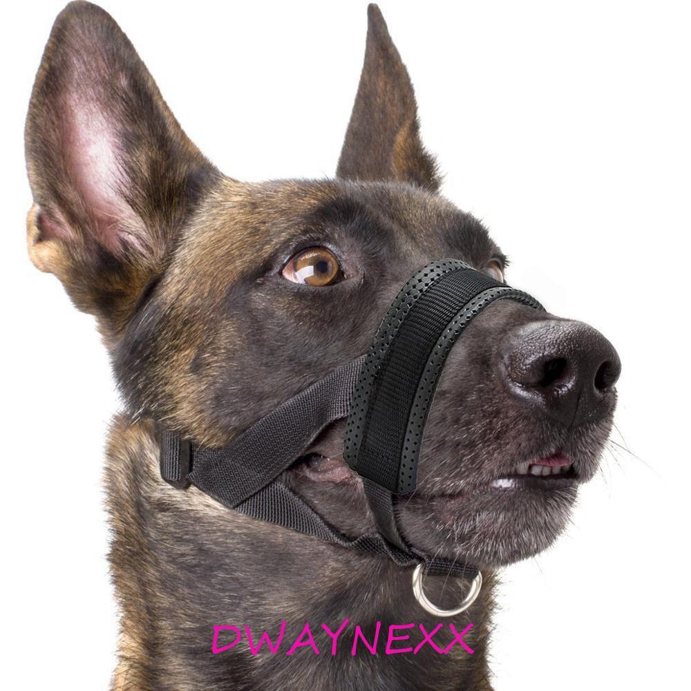 DWAYNEXX ตะกร้อสุนัขปลอดภัยนุ่มสําหรับสุนัขขนาดเล็กขนาดใหญ่ Anti Barking Anti-biting ปรับสัตว์เลี้ยงปากหน้ากาก