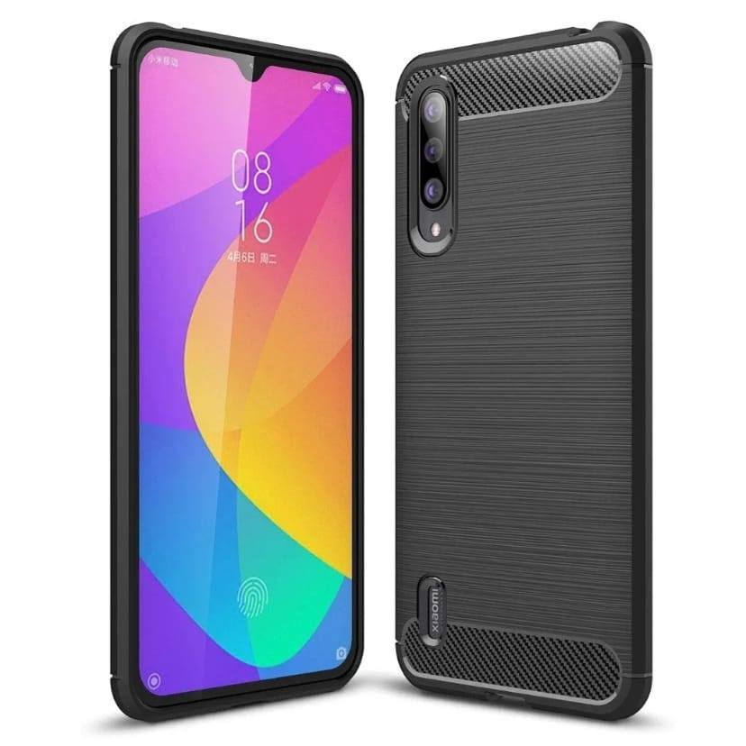 IPAKY CASE XIAOMI MI CC9 / MI CC9E CASE คาร์บอน RUGGED ARMOR ANTI SHOCKPROOF