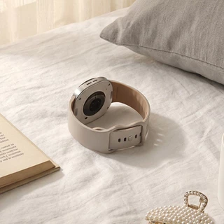 No Gaps Two Tone สายซิลิโคนซิลิโคนสําหรับ Samsung Galaxy Watch 9/8 40 มม.44 มม.นาฬิกา 8 คลาสสิก 46 มม.สายรัดข้อมือ