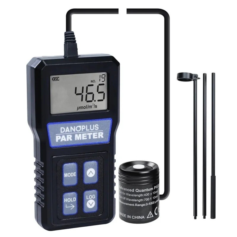 จอแสดงผลดิจิตอลแยก Flux Meter PAR METER IP68 กันน้ํา Probe Spectral ความสว่างเมตร *---